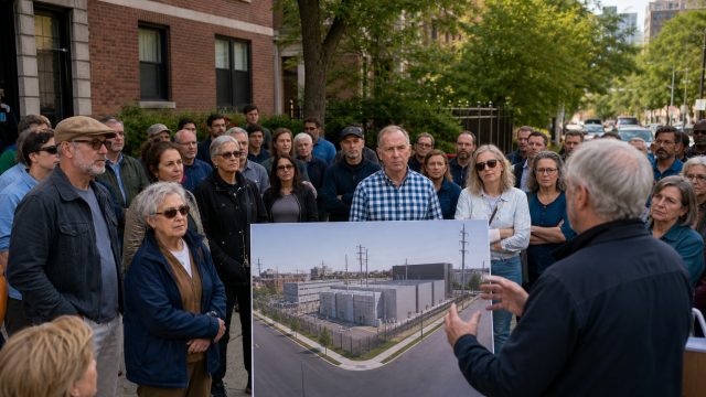 Local Residents Rally Against Proposed ComEd Substation in Lincoln Park