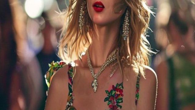 Taylor Swift Dazzles in Floral Dress at NFL's Tight End University Event
