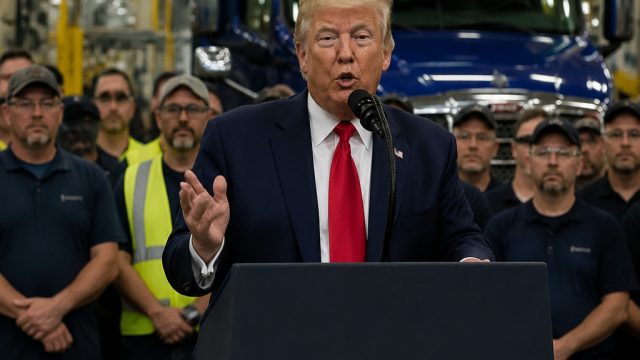 Trump Champions Economic Growth at Pennsylvania Truck Plant